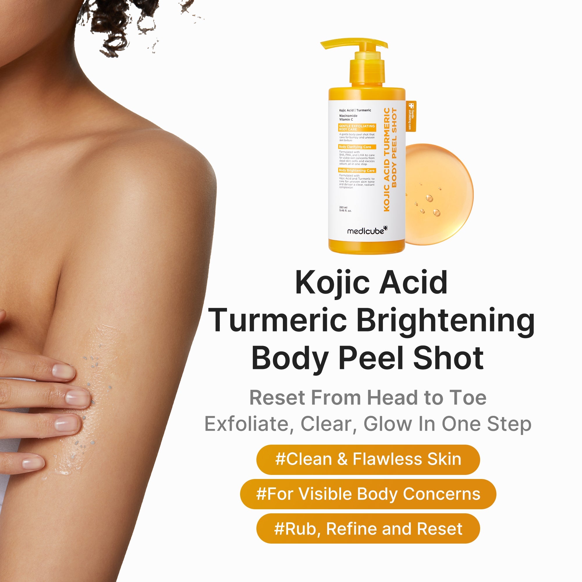 Kojic Acid Turmeric Body Peel Shot - medicube.us