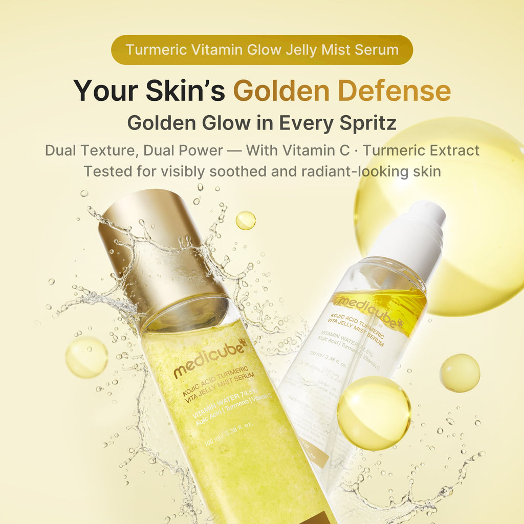 Kojic Acid Turmeric Vitamin Gold Jelly Mist Serum - medicube.us