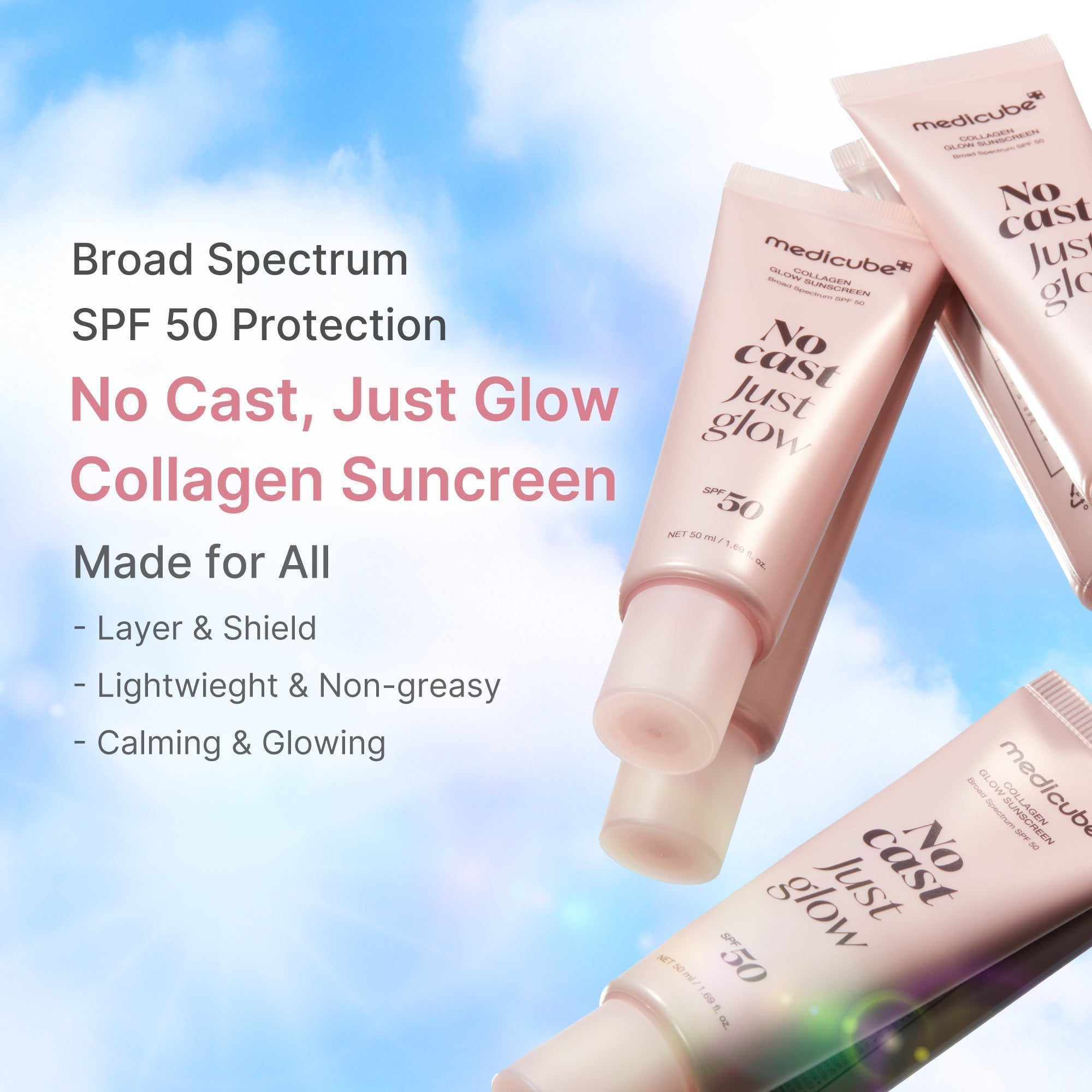 No Cast Just Glow Collagen Sunscreen SO4