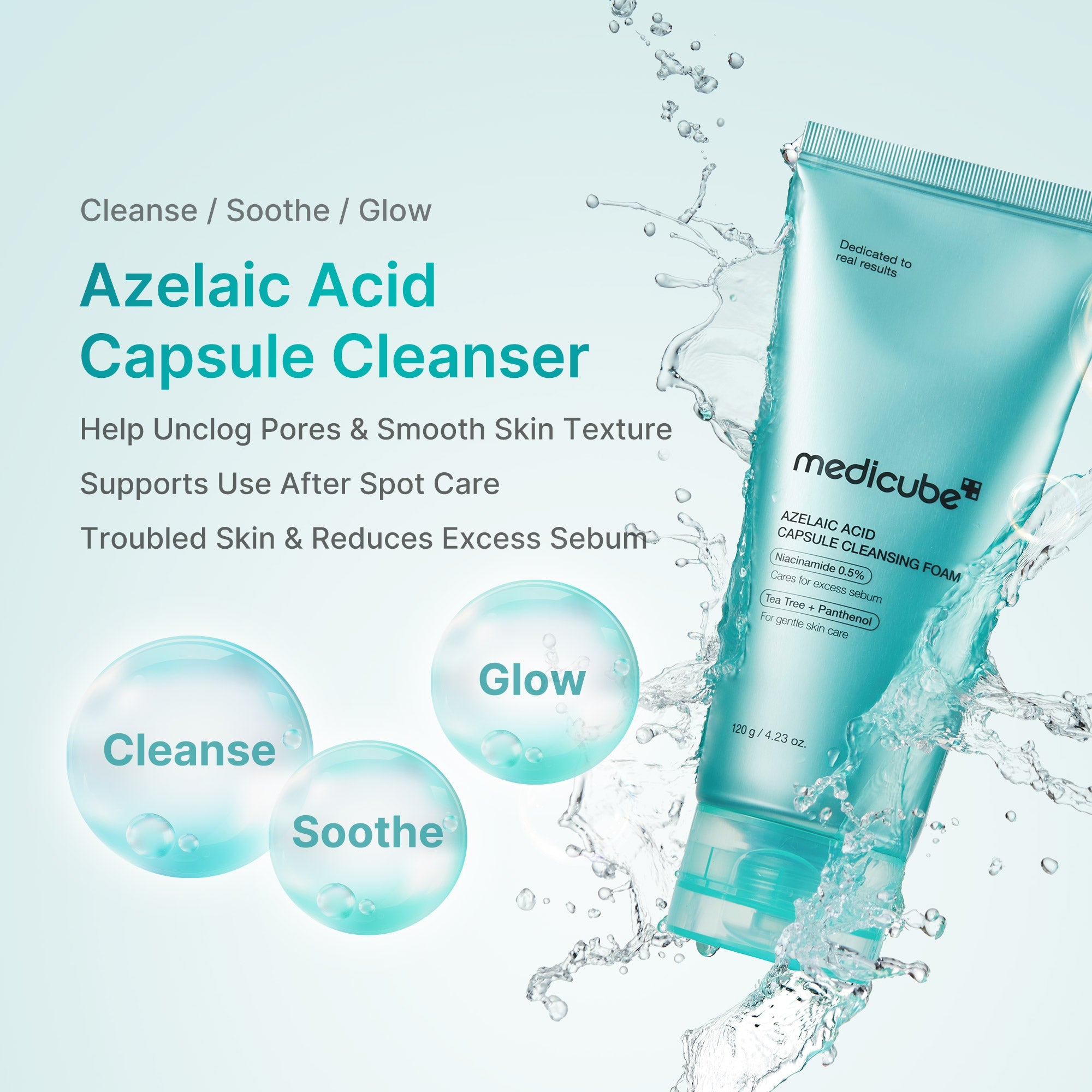 Azelaic Acid Capsule Foam Cleanser - medicube.us