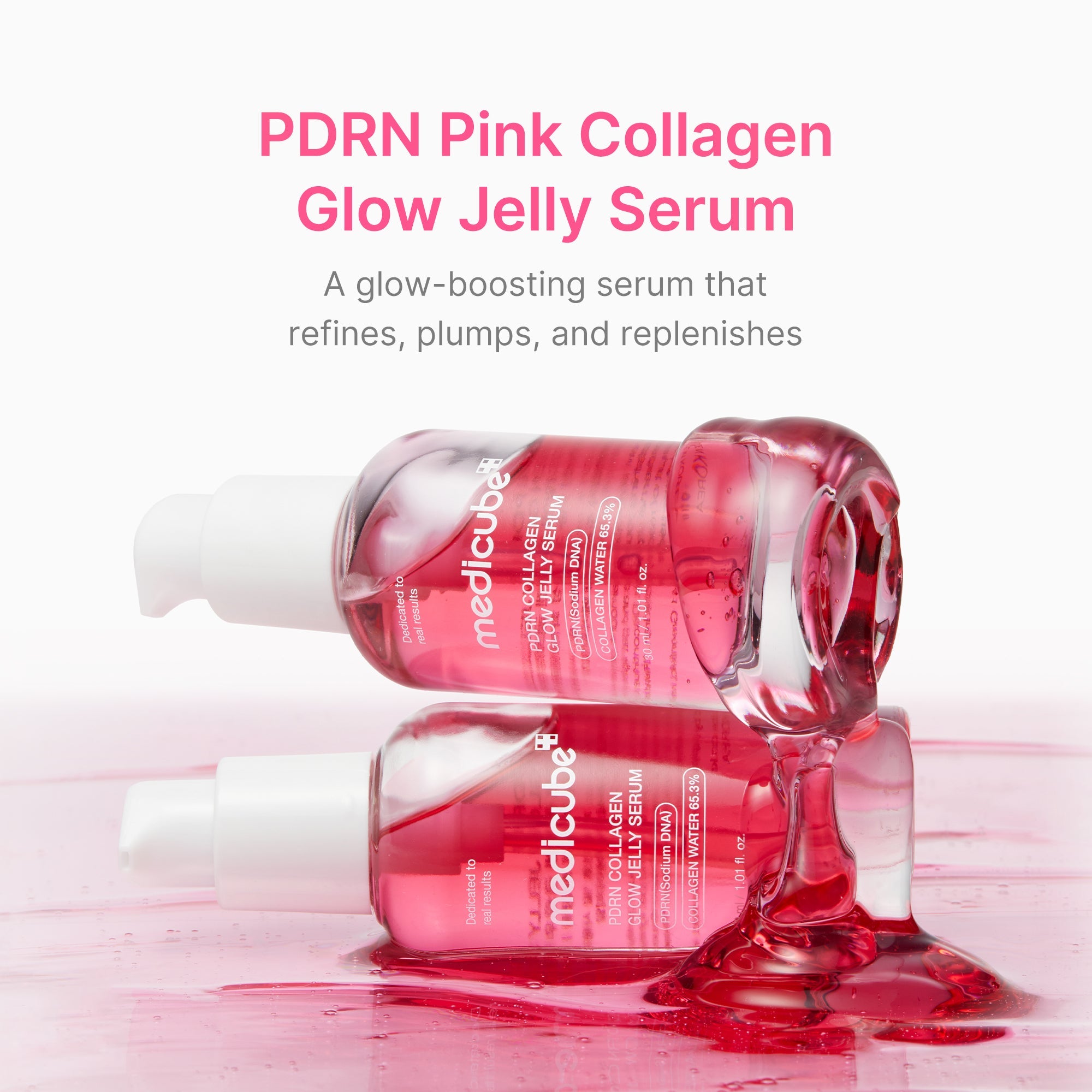 PDRN Pink Collagen Glow Jelly Serum - medicube.us