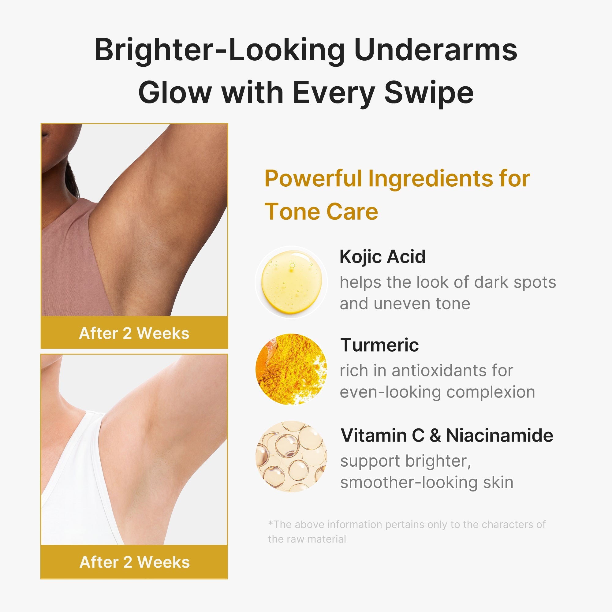 Kojic Acid Brightening Deodorant (Vanilla & Pistachio) YZ63