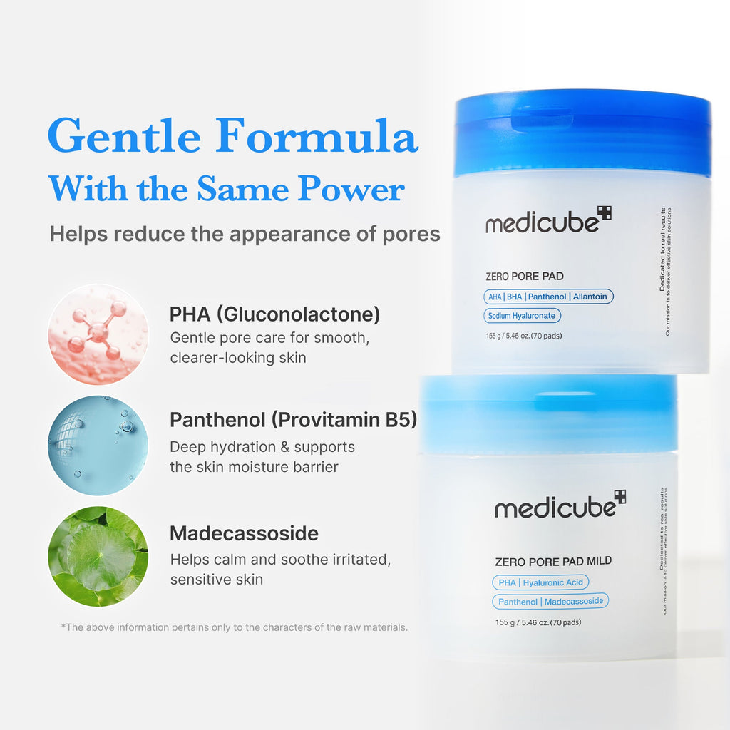 Zero Pore Madecassoside Pads (Mild) - medicube.us