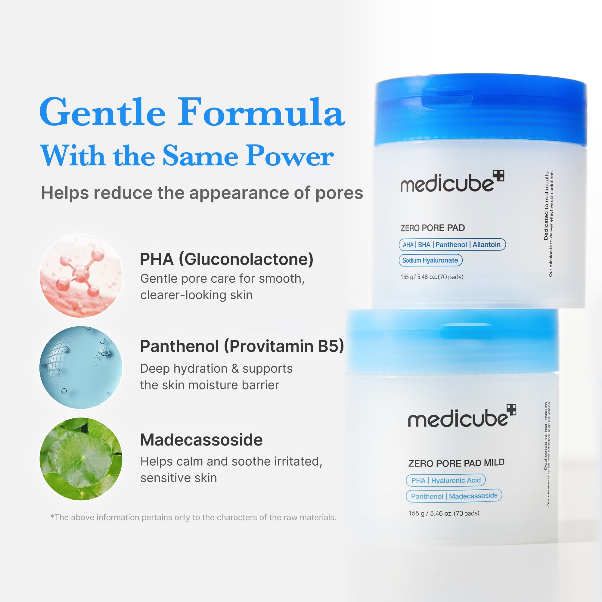 Zero Pore Madecassoside Pads (Mild) - medicube.us
