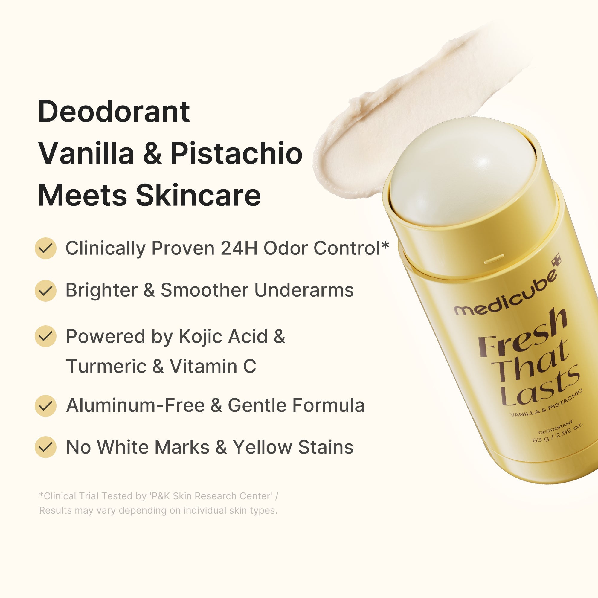 Kojic Acid Brightening Deodorant (Vanilla & Pistachio) YZ63