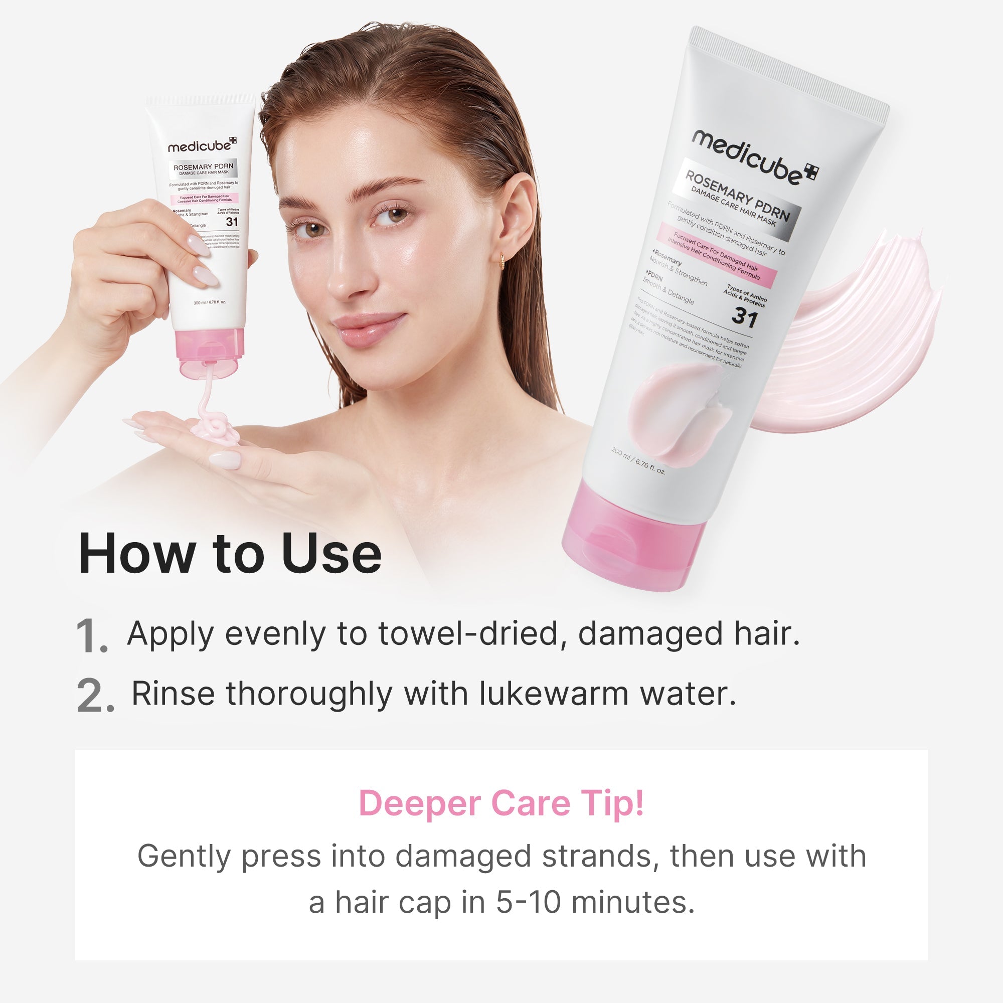 Rosemary PDRN Damage Care Hair Mask OC34