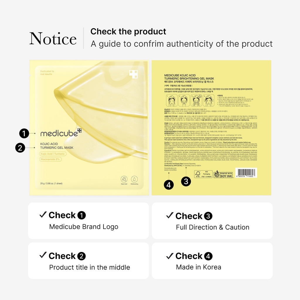 Kojic Acid Turmeric Gold Jelly Gel Mask - medicube.us