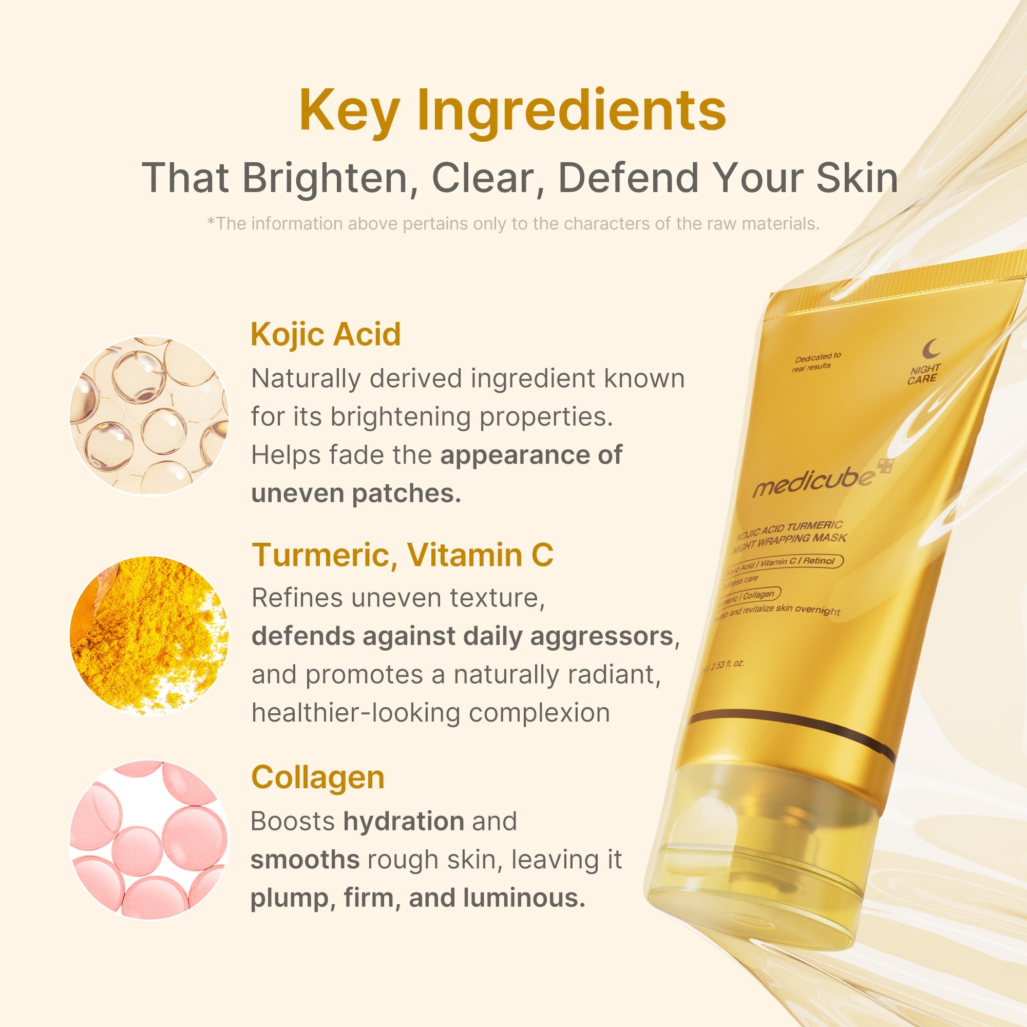 Kojic Acid Turmeric Overnight Wrapping Mask - medicube.us