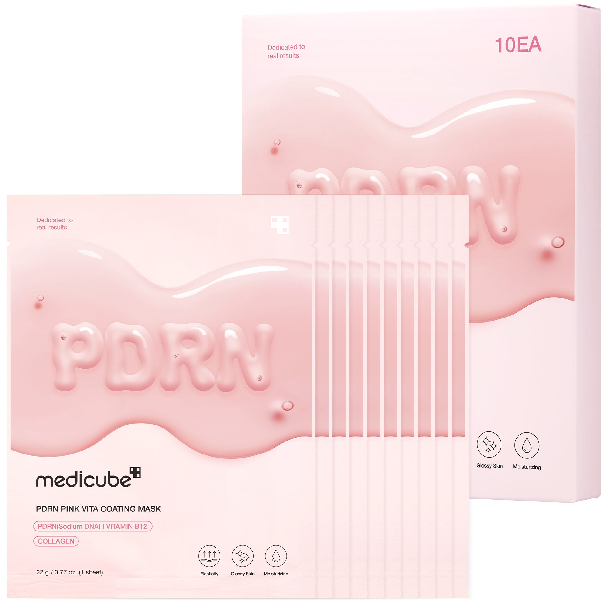 PDRN Pink Vita Coating Sheet Mask - medicube.us