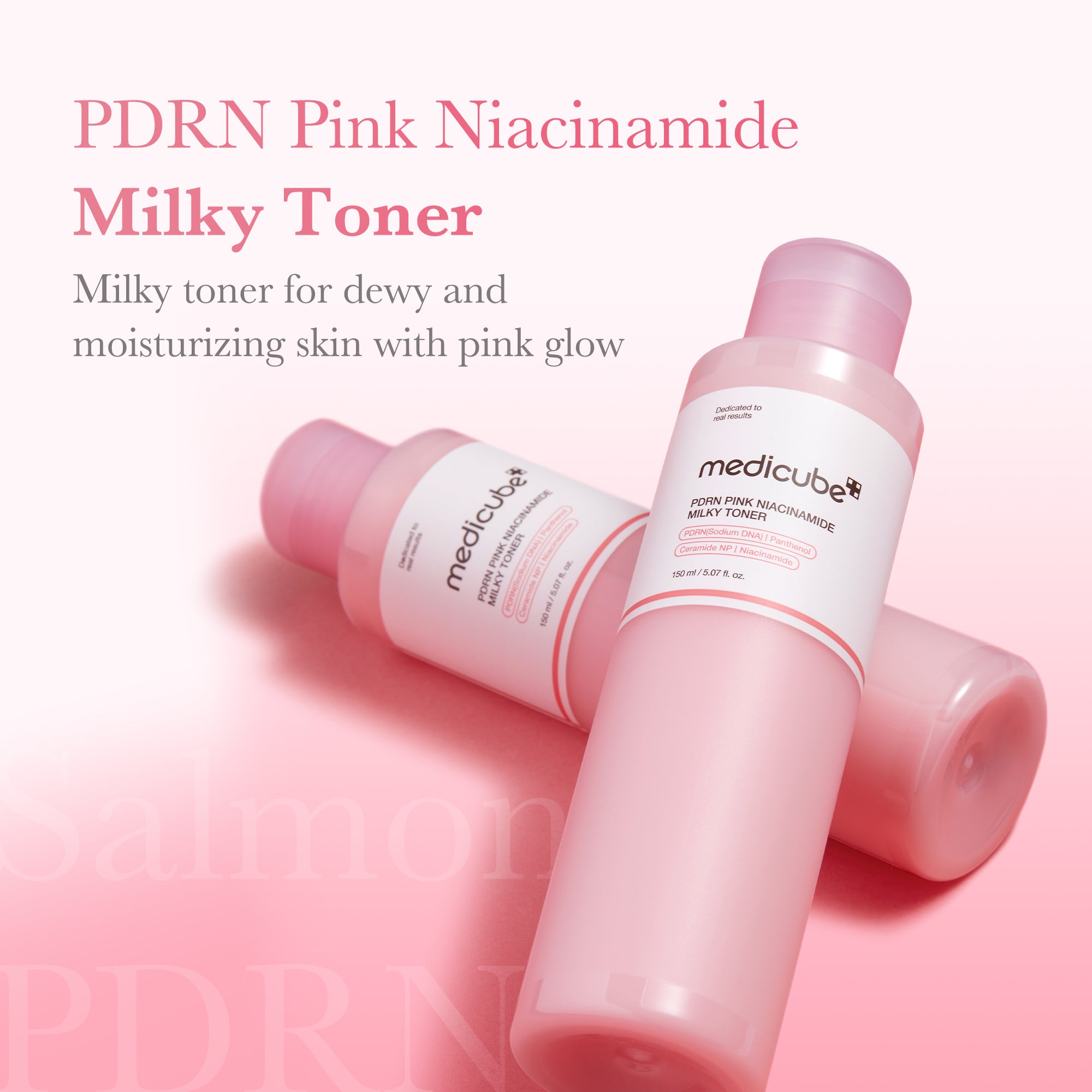 PDRN Pink Niacinamide Milky Toner - medicube.us