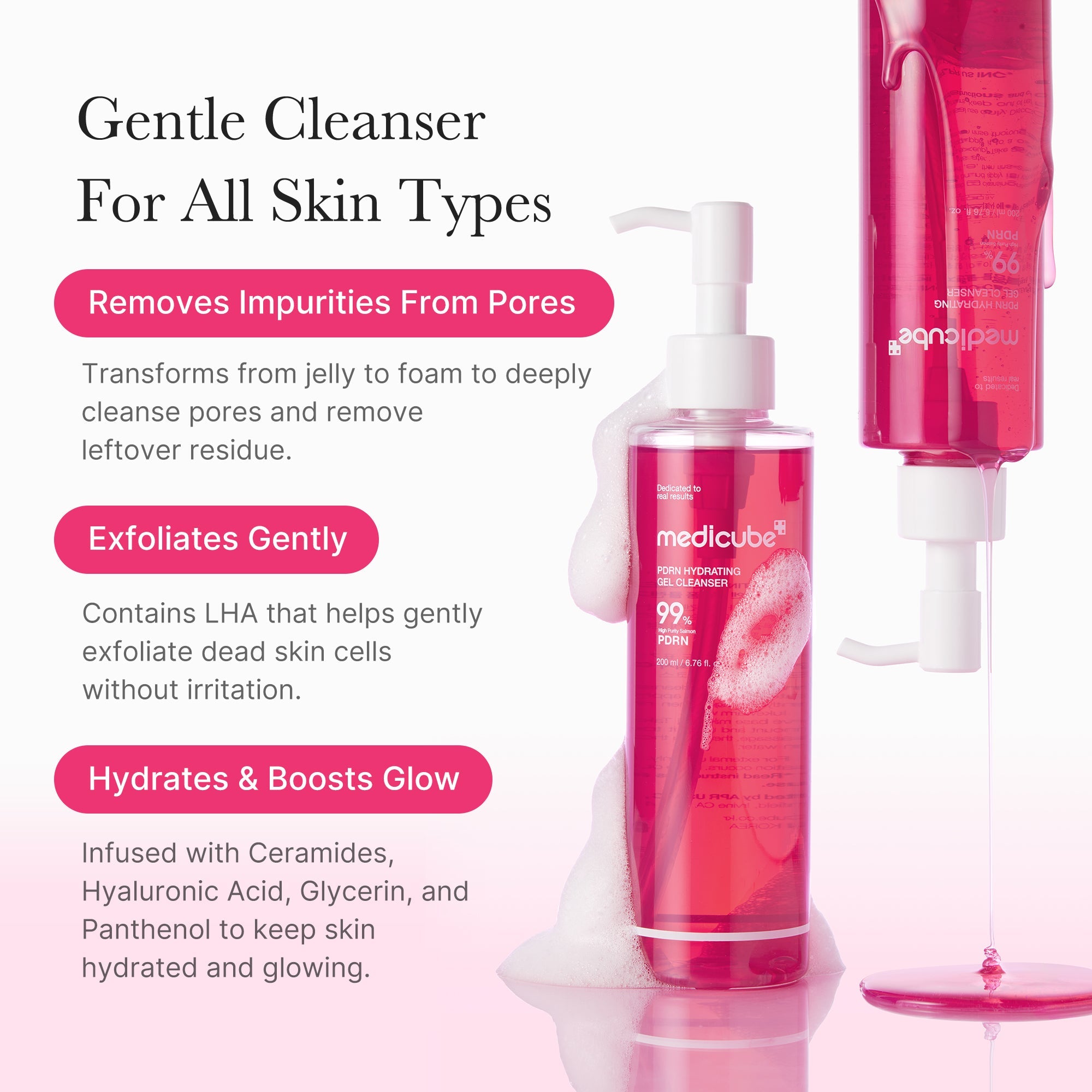 PDRN Pink Gel Cleanser - medicube.us