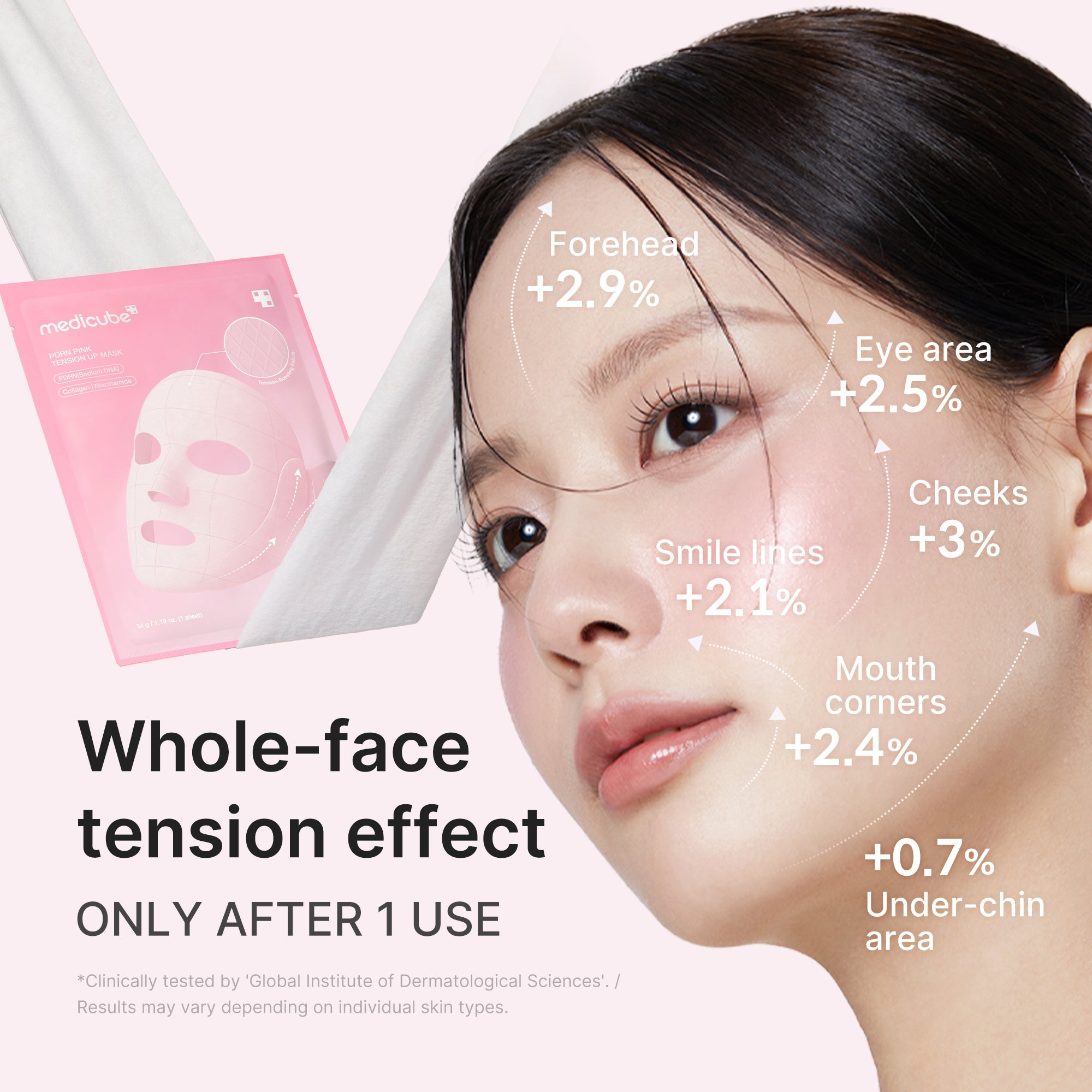 PDRN Pink Tension Up Mask - medicube.us