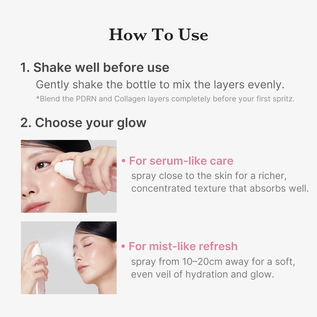 PDRN Pink Collagen Glow Jelly Mist Serum - medicube.us