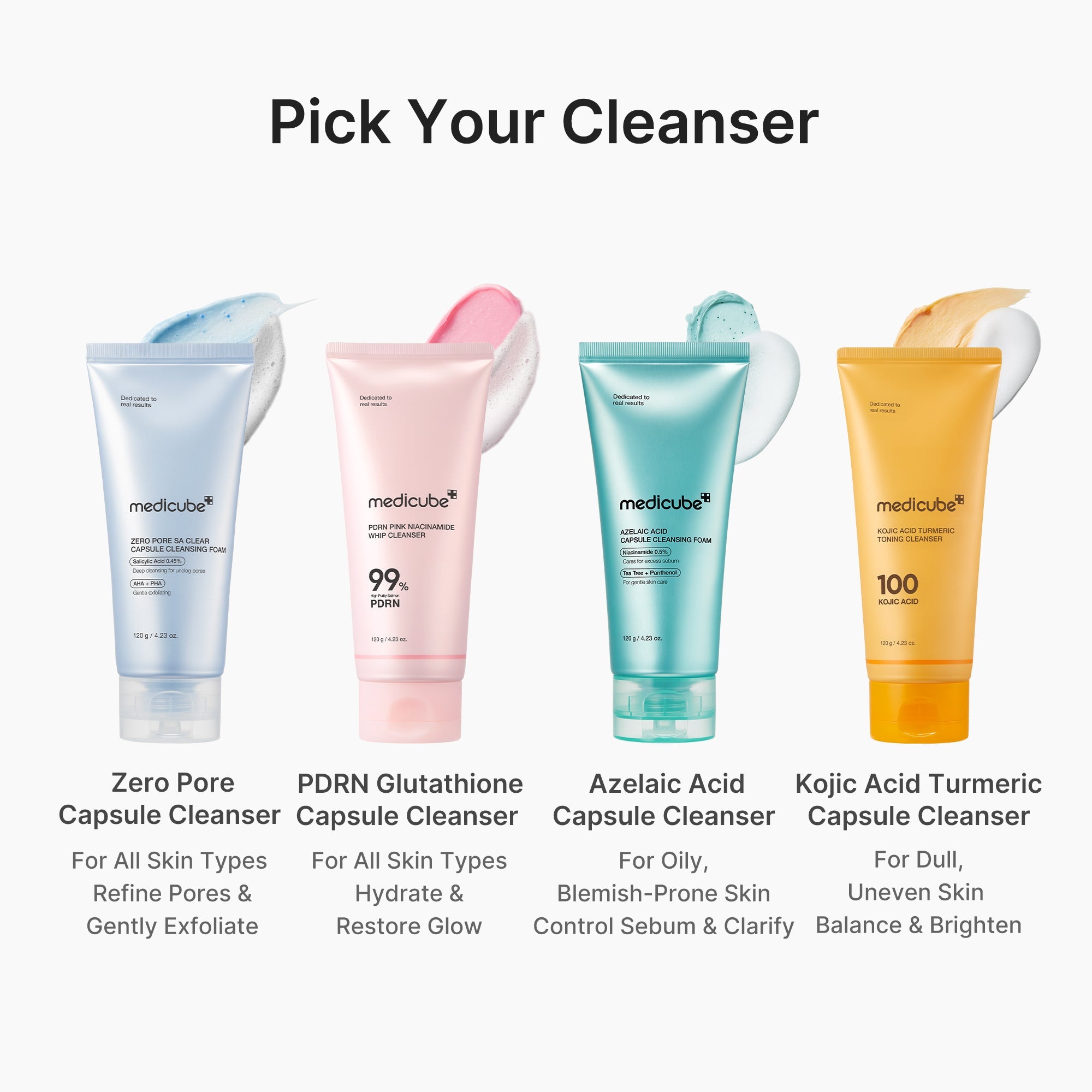 PDRN Pink Glutathione Capsule Foam Cleanser - medicube.us