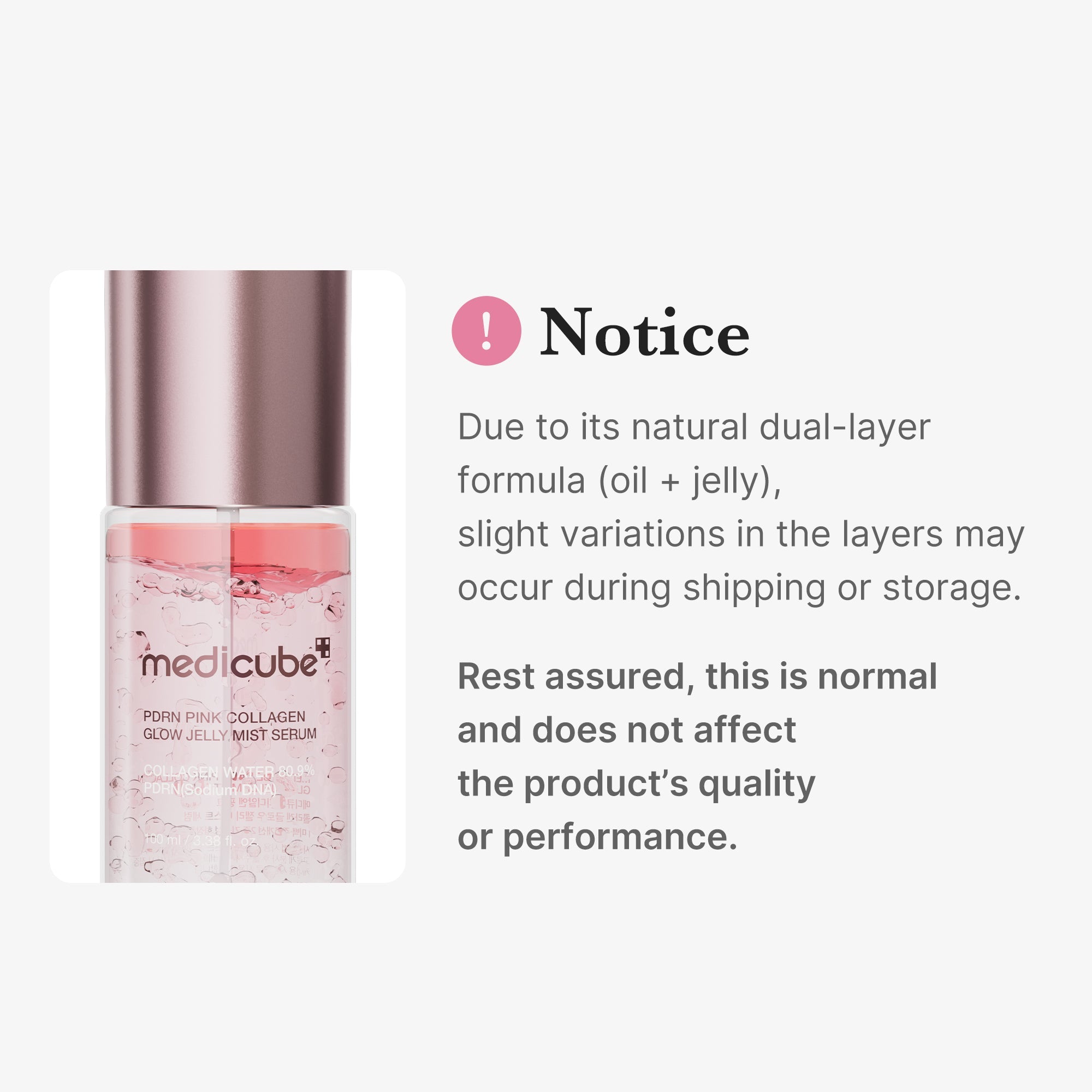 PDRN Pink Collagen Glow Jelly Mist Serum - medicube.us