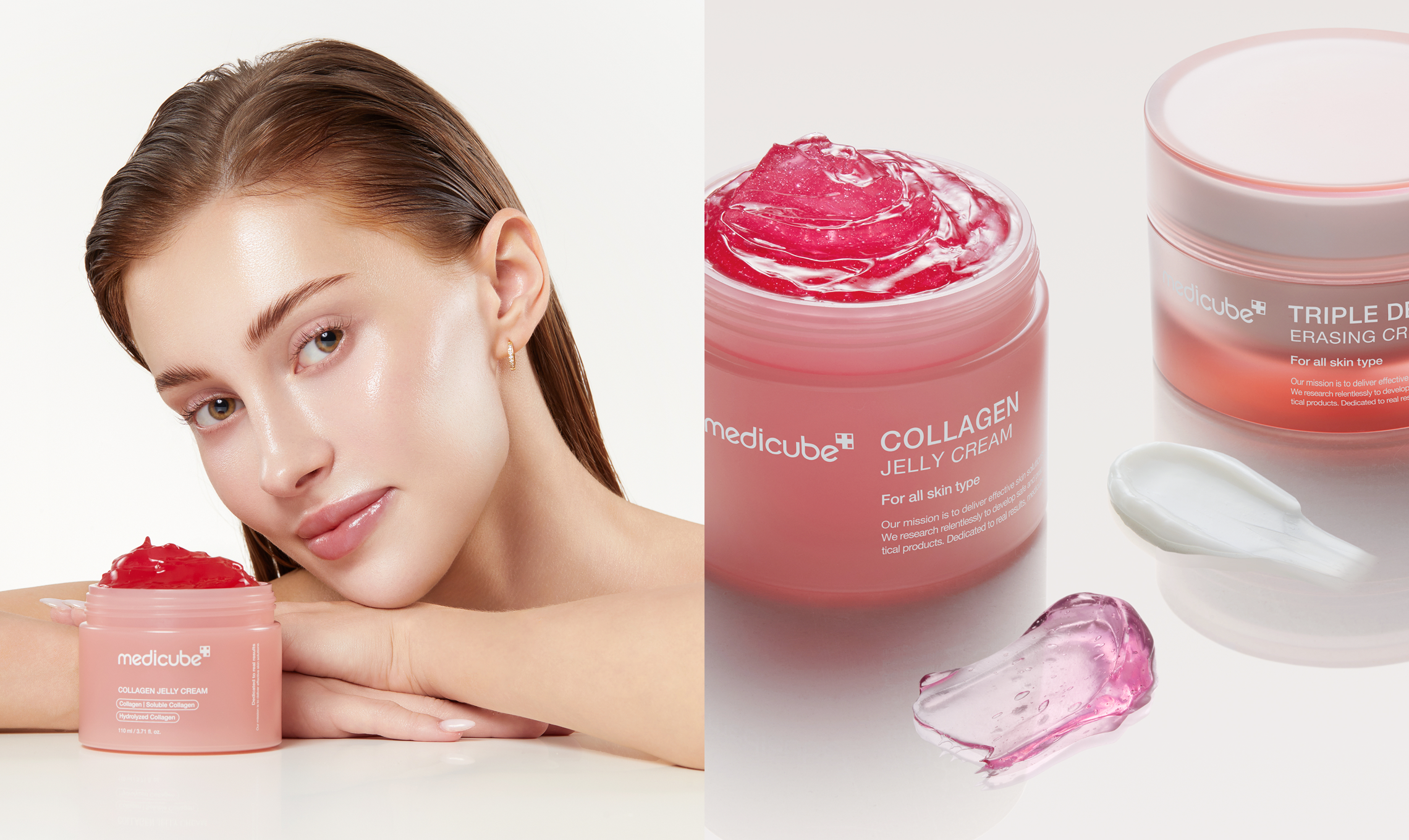 Self customizable collagen skincare duo curated for a healthy-looking dewy glow.