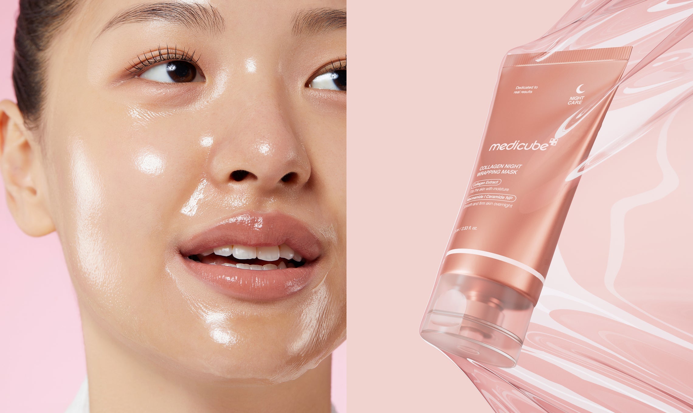 Meticulously crafted to care for and protect your skin's elasticity while you sleep.